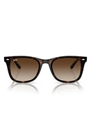 Ray-Ban 65mm Gradient Oversize Square Sunglasses in Havana at Nordstrom