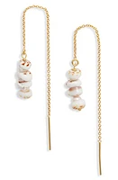 ki-ele Michelle Threader Earrings in Gold at Nordstrom