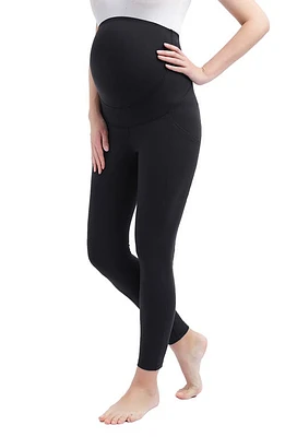 Kimi and Kai Sol Bellyback Support Maternity Leggings Black at Nordstrom,