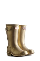 Hunter Kids' Original Nebula Waterproof Rain Boot Gold at Nordstrom, M