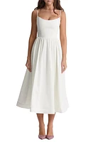 HOUSE OF CB Lolita Corset Cotton Blend Fit & Flare Dress at Nordstrom, A