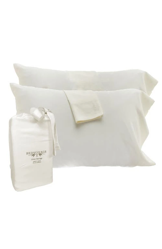 BedVoyage Set of 2 Cooling Pillowcases in Ivory at Nordstrom