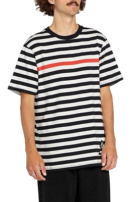 Volcom x Schroff Stripe Cotton Graphic T-Shirt Black at Nordstrom,