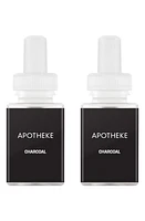 PURA x APOTHEKE 2-Pack Diffuser Fragrance Refills in Charcoal at Nordstrom