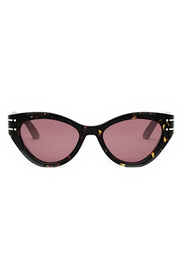 ‘DiorSignature B7I 52mm Cat Eye Sunglasses in Havana/Bordeaux at Nordstrom