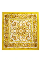 Dolce & Gabbana Majolica Print Cotton Scarf in H95Dq Maiolica 3L Giallo at Nordstrom