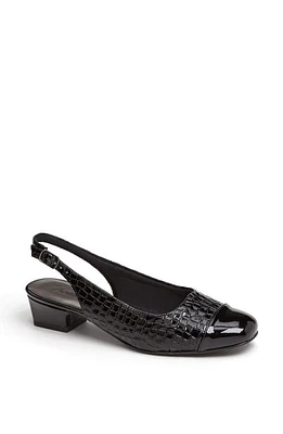 Trotters 'Dea' Slingback Black Croco at Nordstrom,