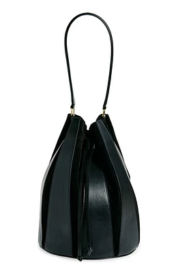 Altuzarra Large Drum Canvas & Leather Bucket Bag in Black at Nordstrom