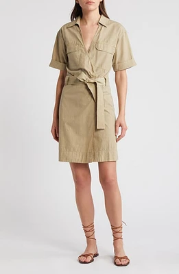 Rails Natalie Wrap Minidress Olive at Nordstrom,