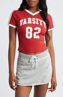 BP. Varsity V-Neck Graphic T-Shirt at Nordstrom,