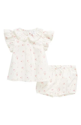 Nordstrom Flutter Top & Bloomers Set Pink at Nordstrom, M