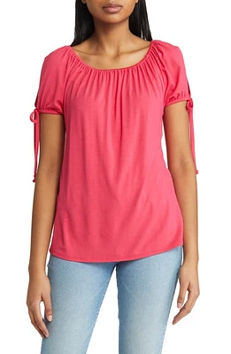 Loveappella Slit Sleeve Knit Top at Nordstrom,