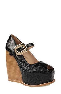 ZIGI Philipah Peep Toe Platform Wedge Sandal Croc at Nordstrom,