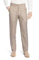 Berle Men's Flat Front Linen Dress Pants Natural at Nordstrom,