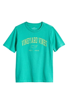 vineyard vines Kids' Heritage Wash Cotton Graphic T-Shirt Gumdrop at