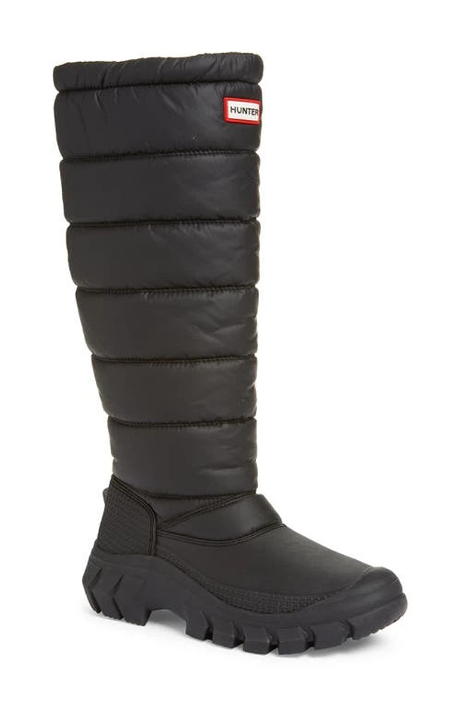 Hunter Intrepid Knee High Snow Boot Black at Nordstrom,