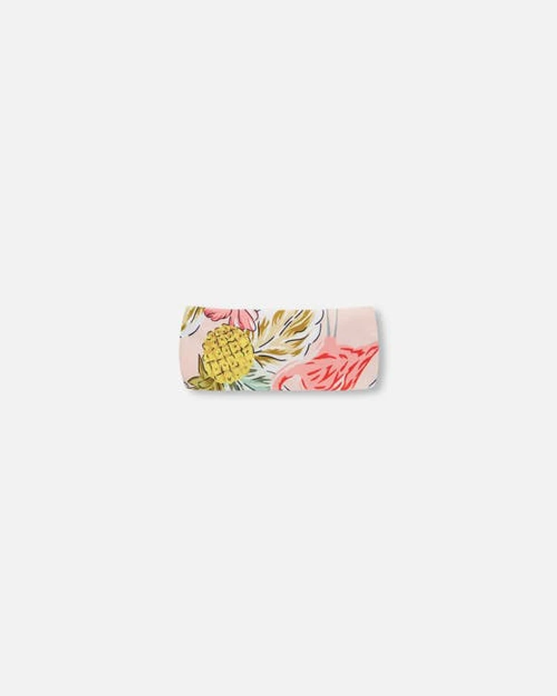 Deux Par Deux Baby Girl's Swimwear Headband Printed Flamingo at Nordstrom, Size X-Small