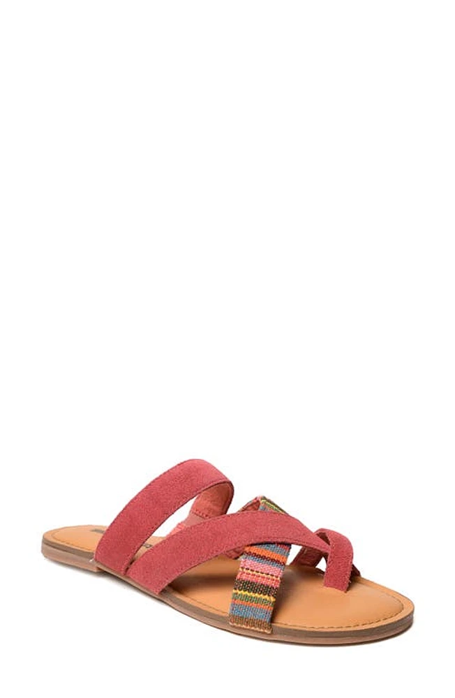 Minnetonka Faribee Slide Sandal Hot Pink Multi at Nordstrom,