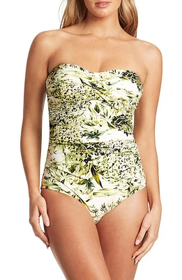 Sea Level Twist Front One-Piece Swimsuit in White at Nordstrom, Size 8 Us