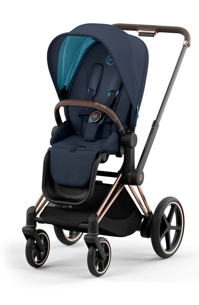 CYBEX e-PRIAM 2 Electronic Smart Stroller in Nautical Blue at Nordstrom