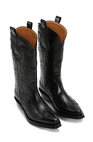 Ganni Western Boot Black/Black at Nordstrom,