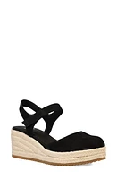 Eileen Fisher Nessa Espadrille Wedge Sandal Black at Nordstrom,