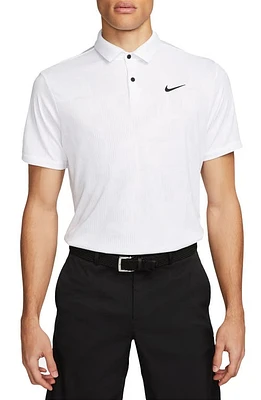 Nike Golf Dri-FIT Tour Jacquard Polo White/Black at Nordstrom,