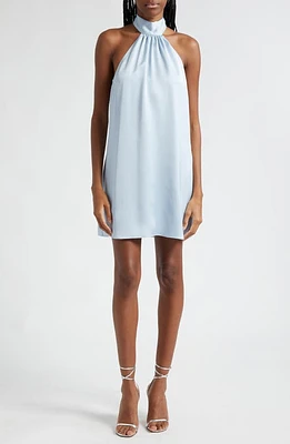 Ramy Brook Sam Halter A-Line Satin Minidress at Nordstrom,