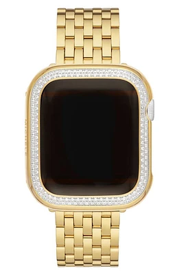 MICHELE 40mm Apple Watch Diamond Case Attachment in Two-Tone Gold at Nordstrom