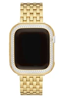 MICHELE 40mm Apple Watch Diamond Case Attachment in Two-Tone Gold at Nordstrom