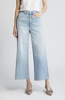 Pistola Lana Raw Hem Ankle Wide Leg Jeans at Nordstrom,