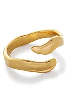 Monica Vinader The Wave Ring in 18Ct Gold Vermeil at Nordstrom, Size 6.5