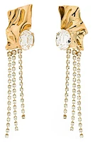 Sterling King Kiki Crystal Drop Earrings in Gold