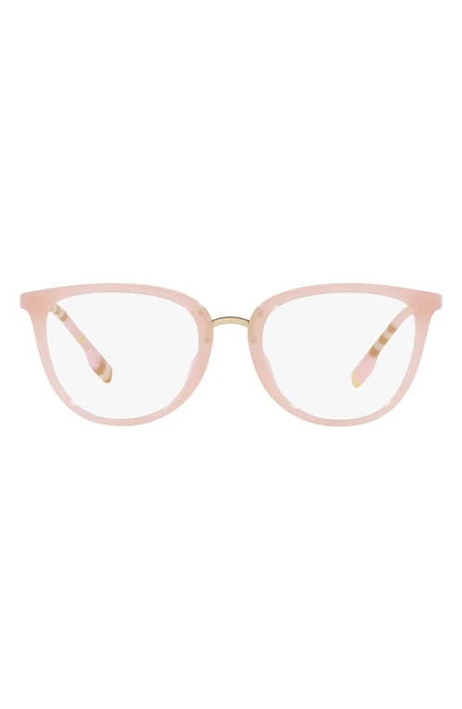 burberry Katie 51mm Cat Eye Optical Glasses in Pink at Nordstrom