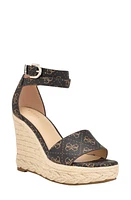 GUESS Hidy Platform Wedge Sandal Medium Brown at Nordstrom,