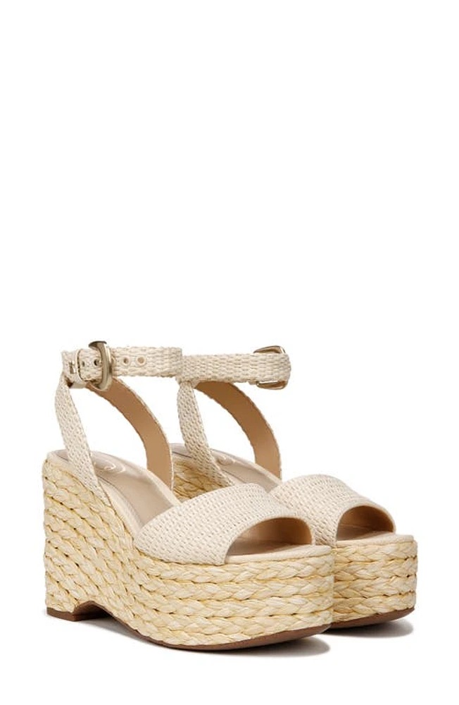 Sam Edelman April Platform Wedge Espadrille Sandal Linen at Nordstrom,