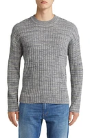 Closed Rib Marl Crewneck Sweater Ash Grey at Nordstrom,