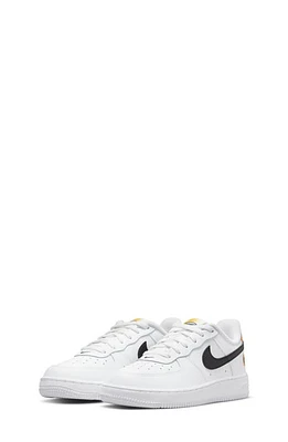 Nike AIr Force 1 LV8 Sneaker in White/Black/Dark Sulfur at Nordstrom, Size 2 M