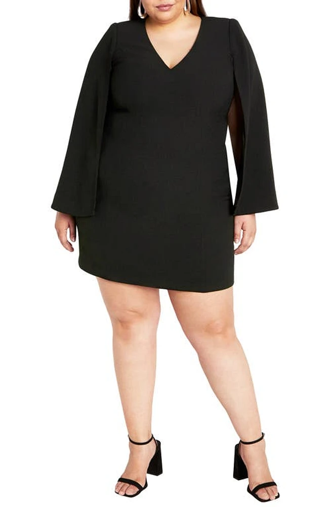 City Chic Amaya Long Sleeve Minidress at