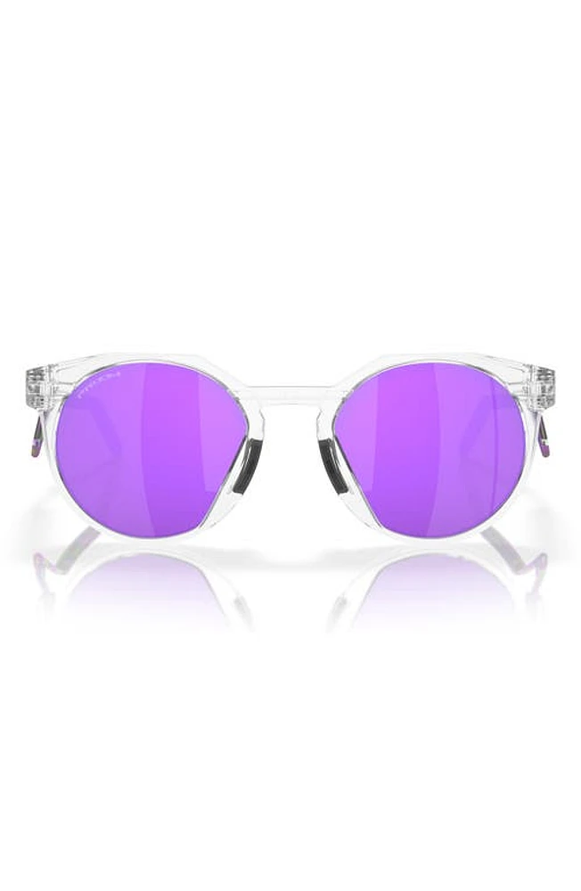 Oakley HSTN Metal 52mm Prizm Round Sunglasses in Violet at Nordstrom