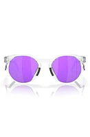 Oakley HSTN Metal 52mm Prizm Round Sunglasses in Violet at Nordstrom