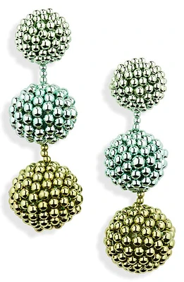 Oscar de la Renta Beaded Chandelier Drop Earrings in Green at Nordstrom