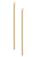 Nordstrom Demifine Chain Linear Drop Earrings in 14K Gold Plated at Nordstrom