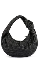 Olga Berg Juliana Crystal Top Handle Bag in Black at Nordstrom