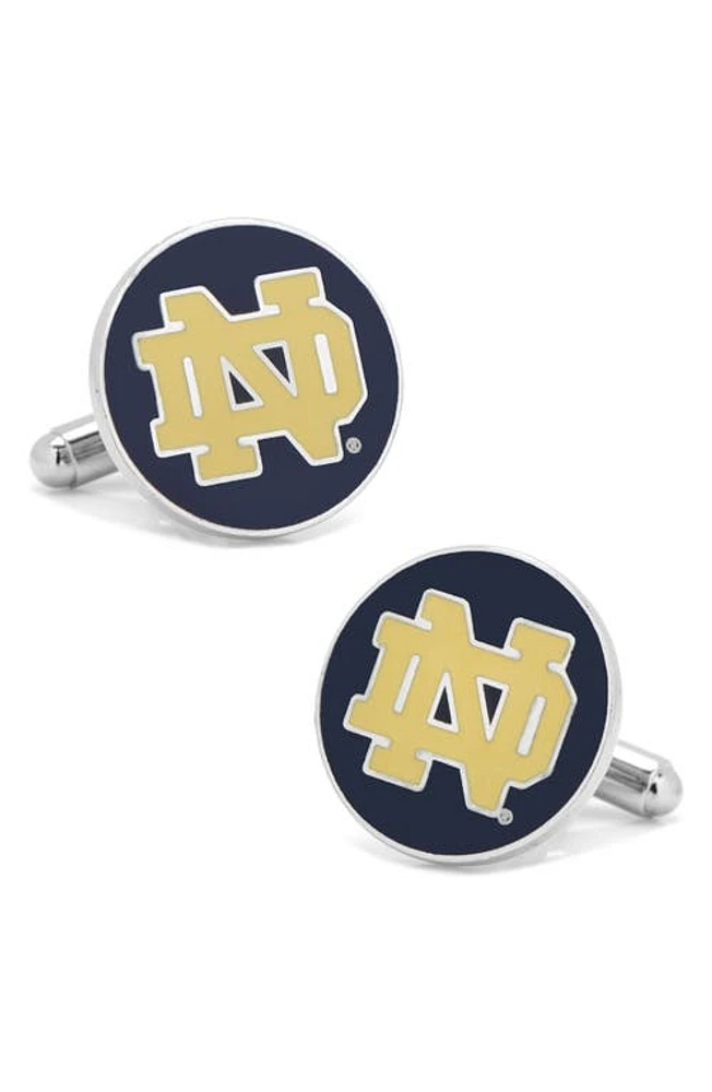 Cufflinks, Inc. Notre Dame Cuff Links in Navy at Nordstrom