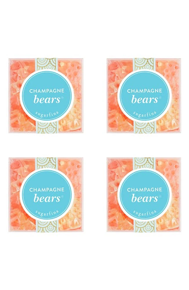 sugarfina Champagne Bears Set of 4 Candy Cubes in Blue at Nordstrom