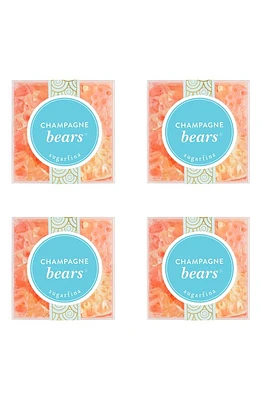 sugarfina Champagne Bears Set of 4 Candy Cubes in Blue at Nordstrom