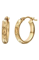 Bony Levy 14K Gold Carved Hoop Earrings in 14K Yellow Gold at Nordstrom