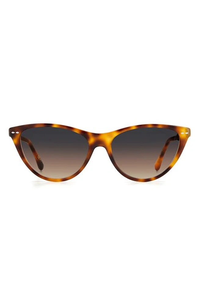 Isabel Marant 58mm Gradient Cat Eye Sunglasses in Havana /Gray Brown at Nordstrom