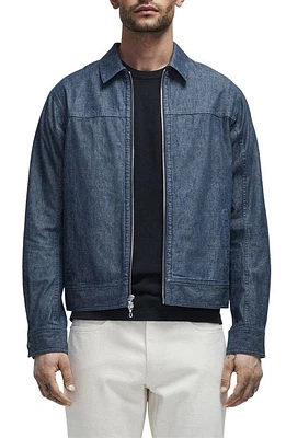 rag & bone Owen Zip-Up Chambray Trucker Jacket Indg at Nordstrom,